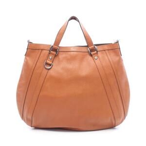 Gucci Abbey GG Handbag Leather Brown